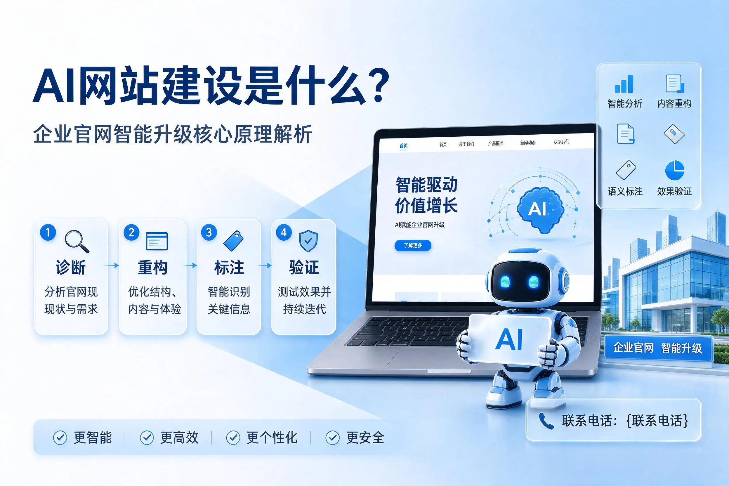 AI网站建设是什么?白山企业官网智能升级核心原理解析