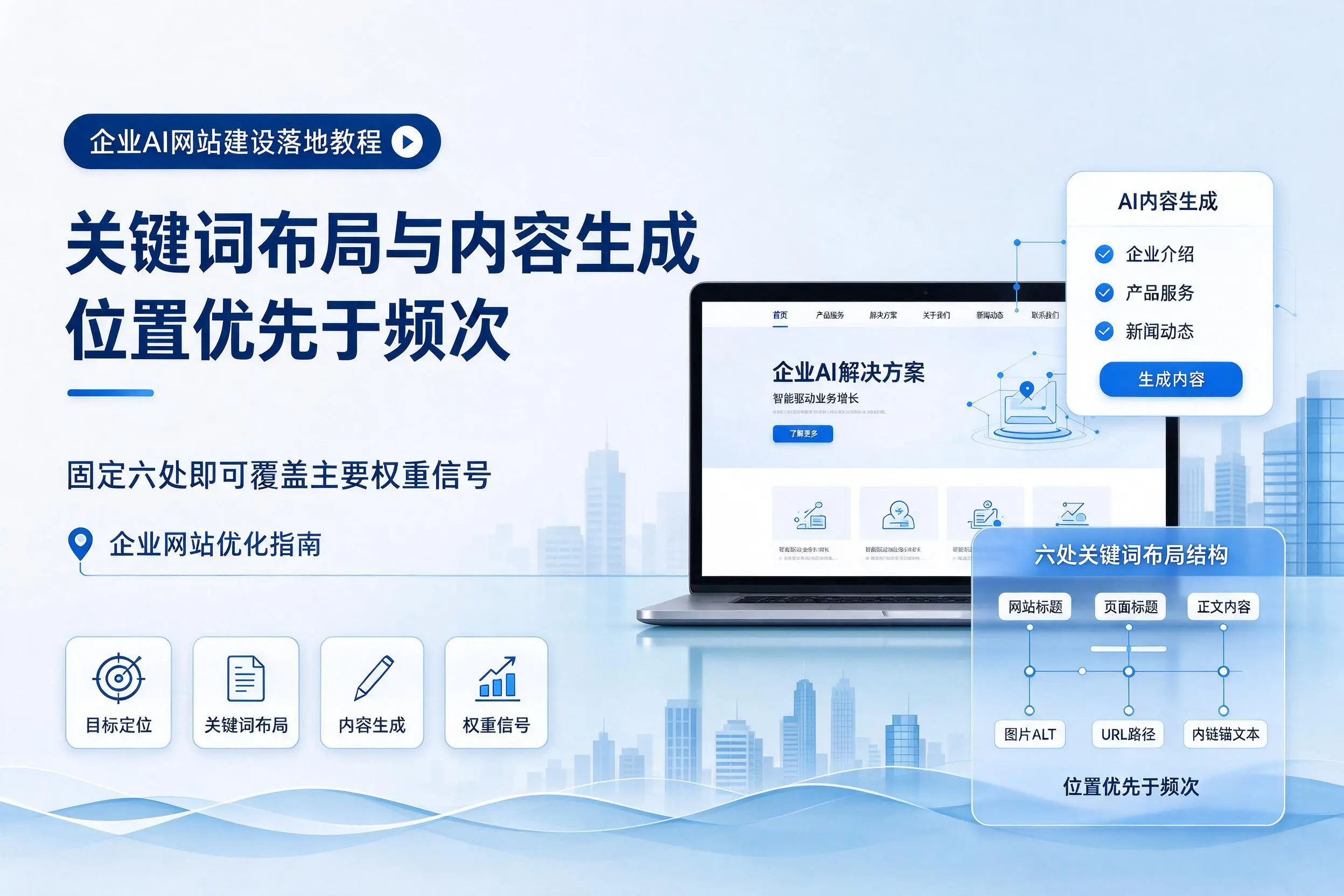 白山企业AI网站建设落地教程：关键词布局与内容生成